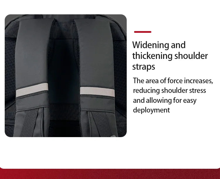 Smart Carbon Fiber LED Backpack for Travel and Cycling