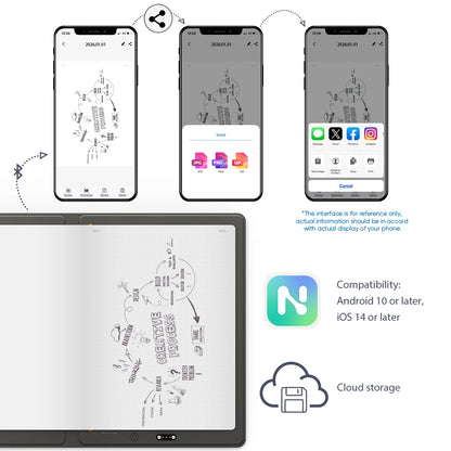 Portable A5 Smart Notebook Bluetooth Digital Handwriting Sync
