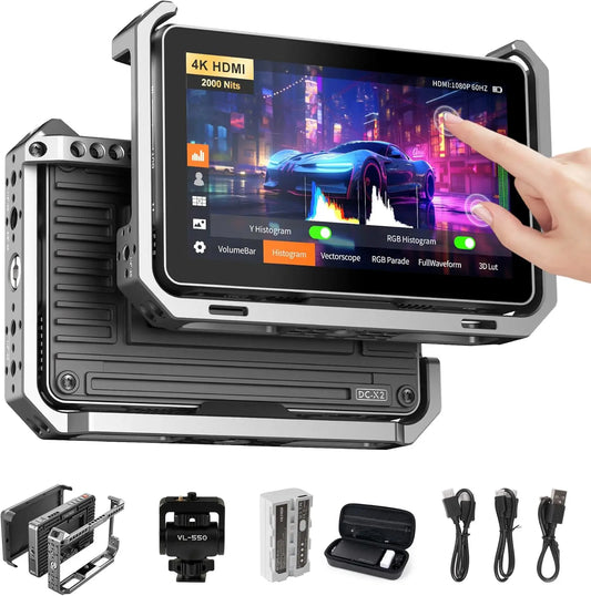 Portable 2000-Nit Camera Monitor Cage Kit