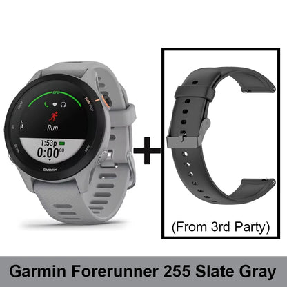 Garmin Forerunner 255 GPS Sports Smartwatch Gray Black 1.3" Color Display