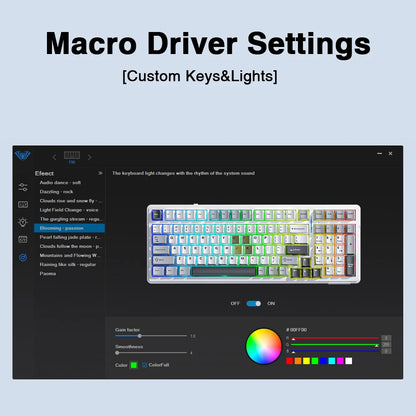 99-Key Bluetooth Gaming Keyboard with RGB and Gasket Mount