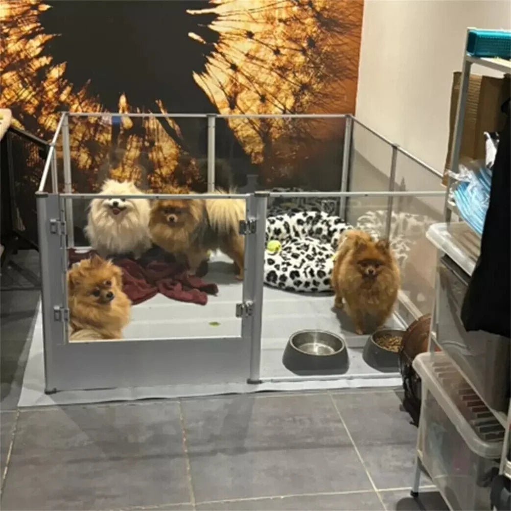 Indoor Dog Enclosure 163x102.5x80cm Acrylic Fence