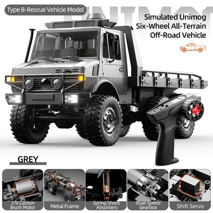 6WD Off-Road RC Car High-Speed Climbing