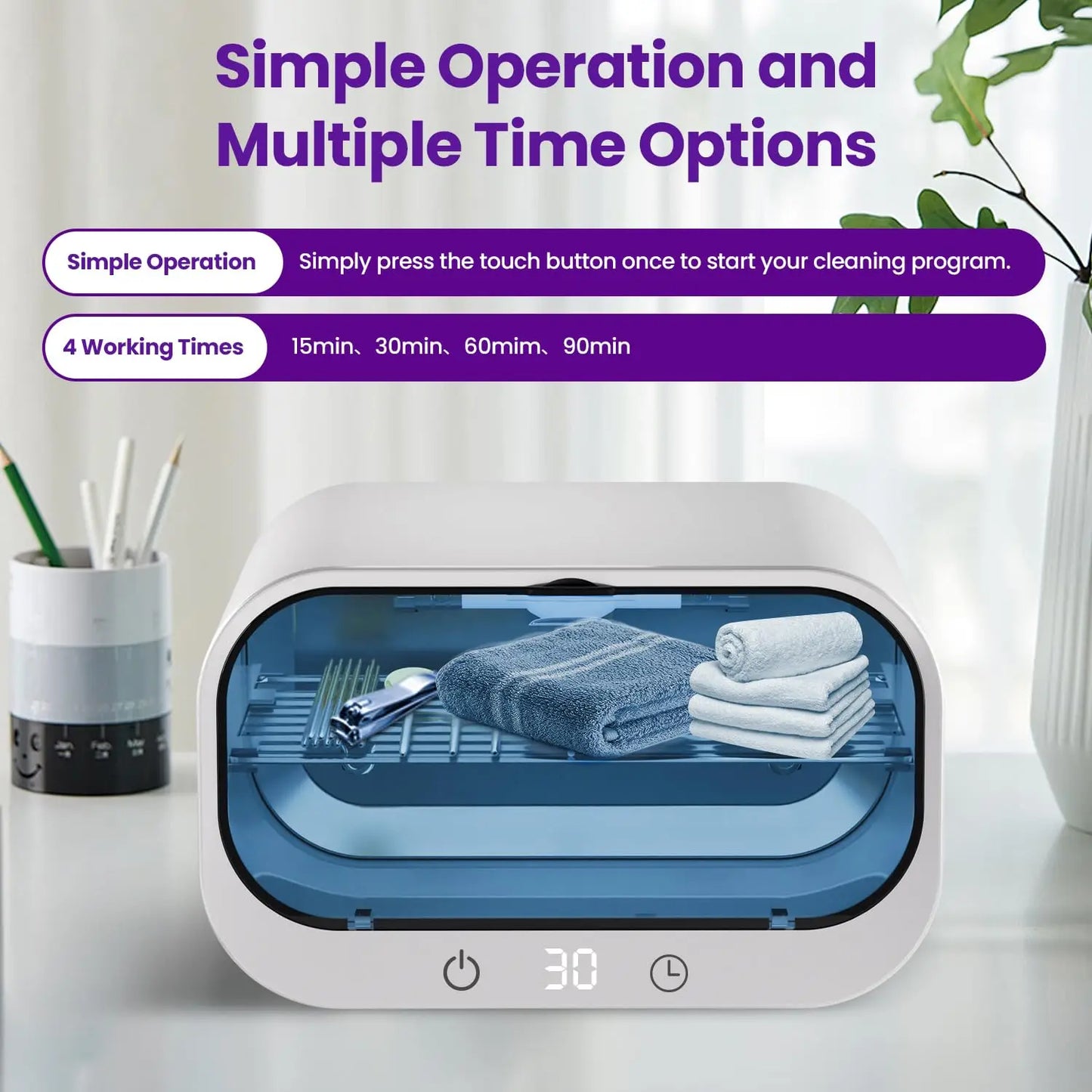 Single Shelf UV Ozone Sterilizer Cabinet