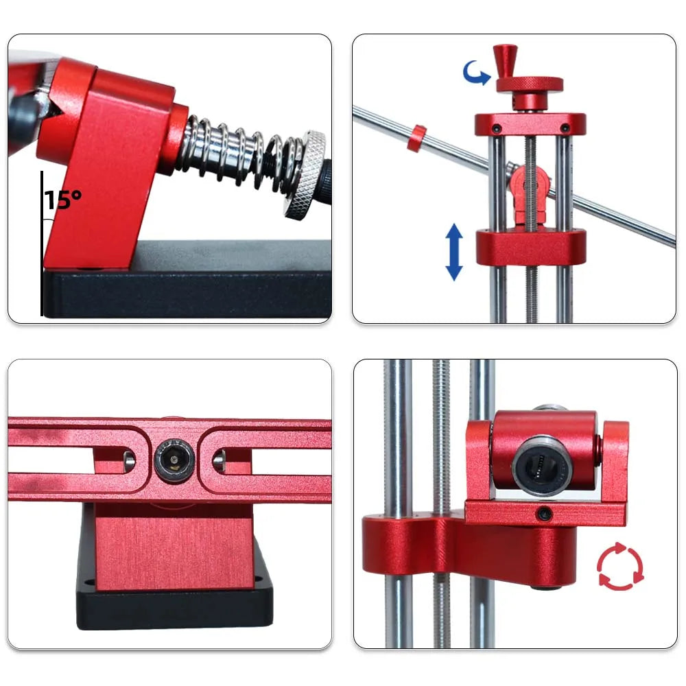 Advanced Knife Sharpener with Interchangeable Grindstones Set