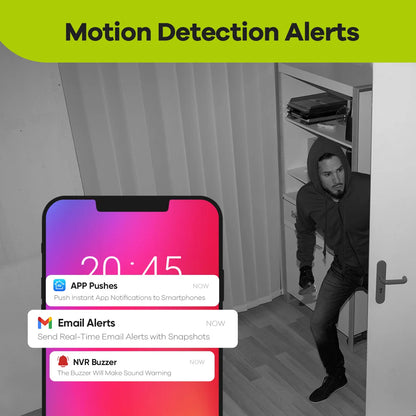 6 Camera 5MP PoE Security System 8CH