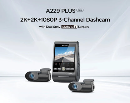 3 Channel Smart DVR 64GB for Full Car Coverage