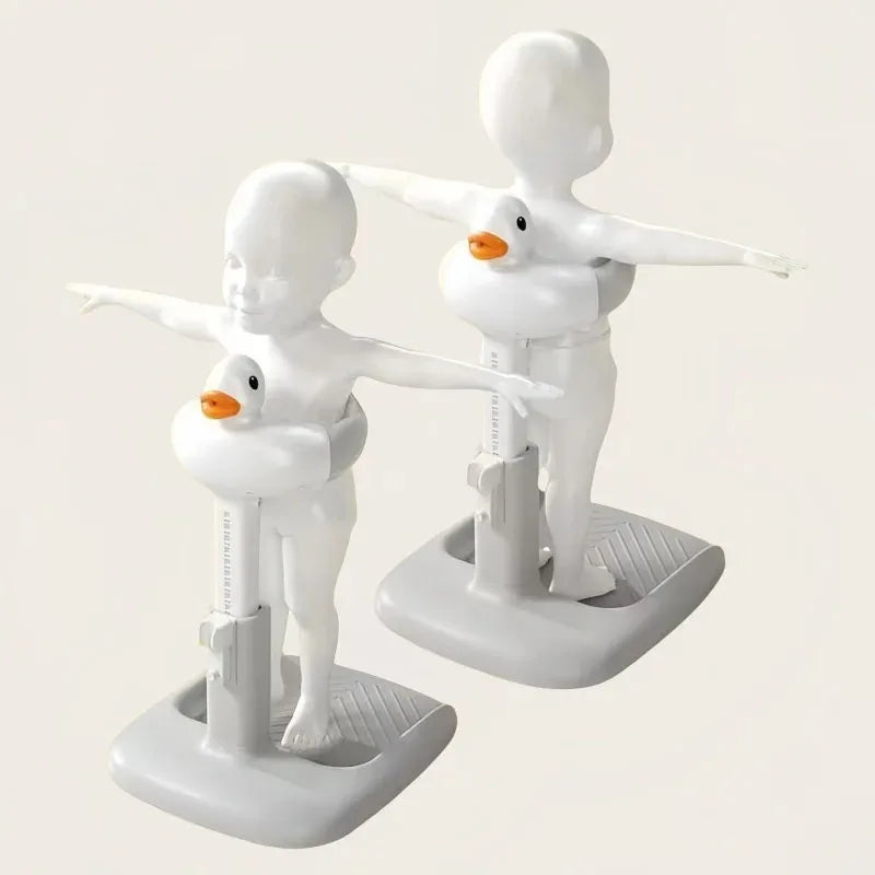 Children’s Adjustable Bath Stand with Safety Stool
