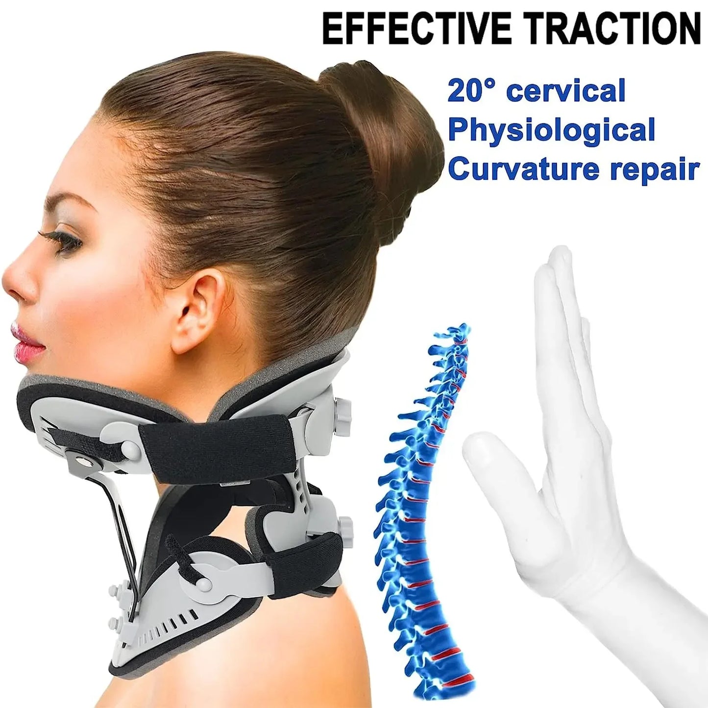 Adjustable Neck Brace Support for Posture and Pain Relief