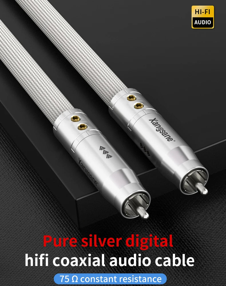 3m High-Fidelity Silver Coax Digital Cable