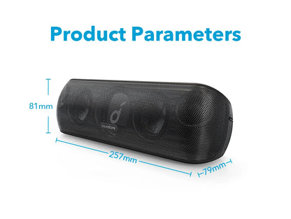 Portable 30W Hi-Res Bluetooth Speaker with Extended Bass
