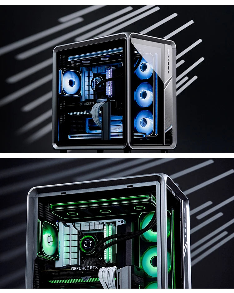 240mm CPU Liquid Cooler White RGB Mirror Fan