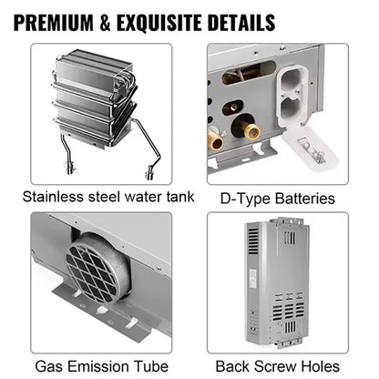 10L Wall Mounted LPG Gas Hot Water System