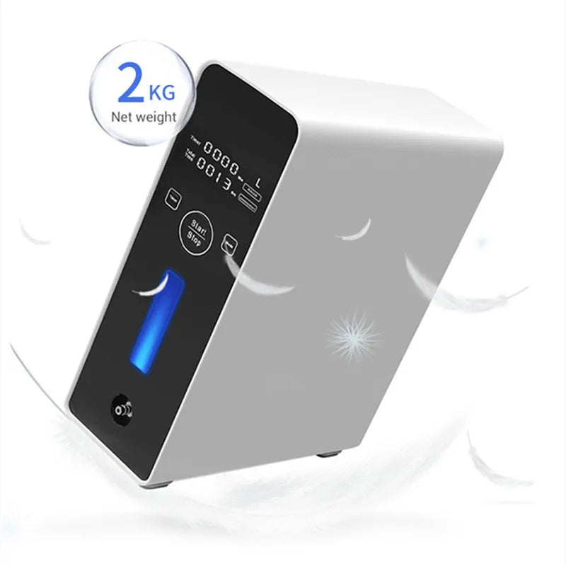 2L Portable Oxygen Concentrator with Continuous Flow