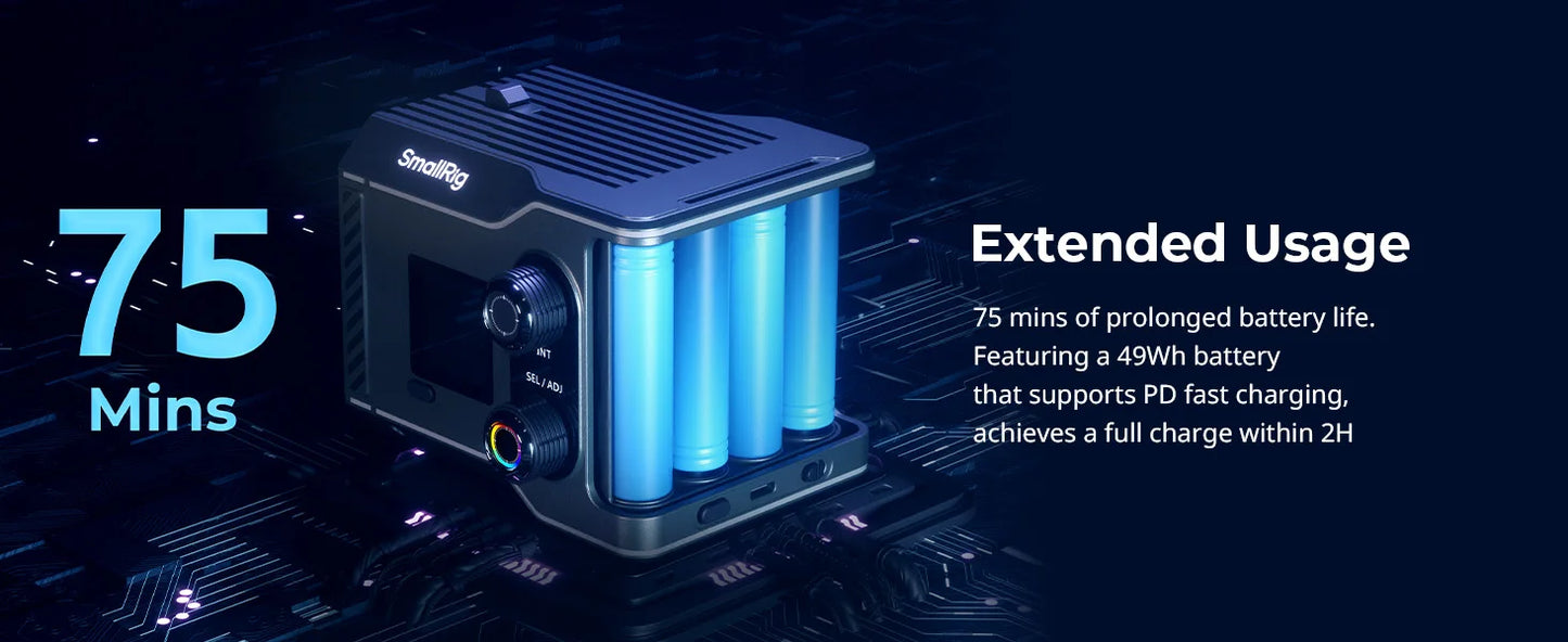 Portable RGB Video Light with APP Control and Colour Filters