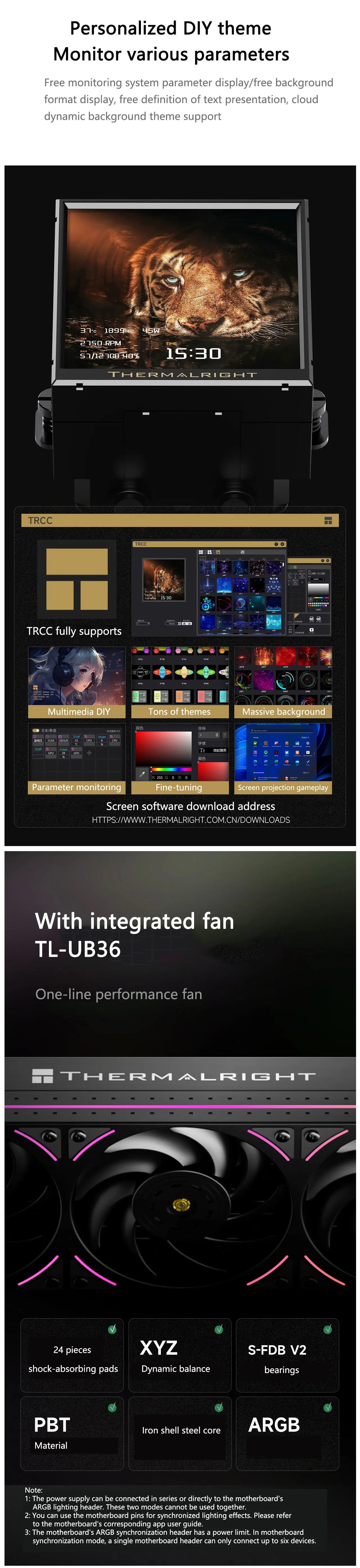 Thermalright PEERLESS VISION UB360 Black ARGB CPU Water Cooler