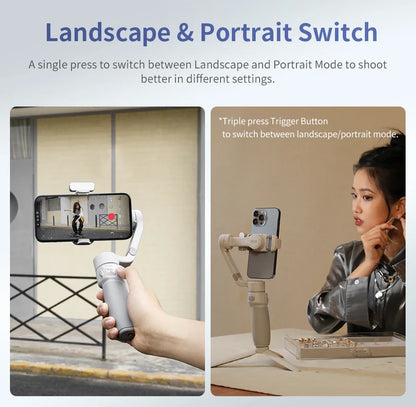 Handheld Smartphone Gimbal Stabilizer Vlogging Combo Kit