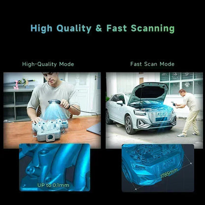 Portable WiFi 3D Scanner 0.1mm Accuracy for iOS Android