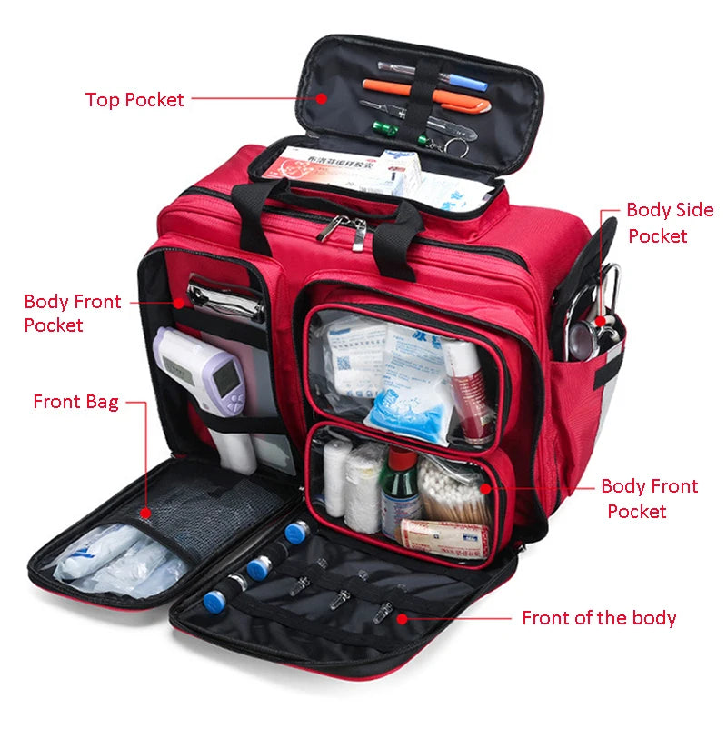 Multi-Function Emergency Medical Bag for Family and Outdoor Use