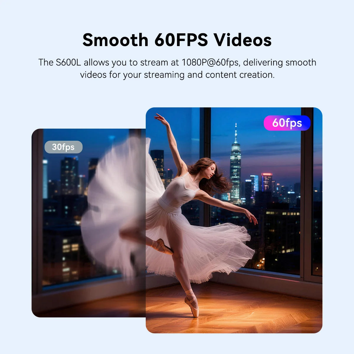4K Webcam with Autofocus 1080p 60fps Video
