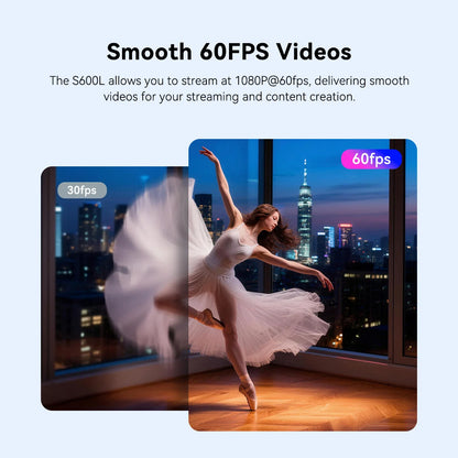 4K Webcam with Autofocus 1080p 60fps Video
