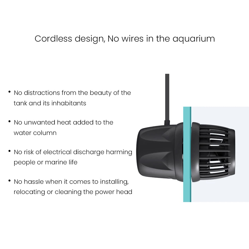 Bluetooth-Controlled Aquarium Circulation Pump for Fresh and Salt Water