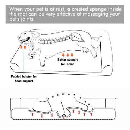 Orthopedic Dog Bed XXL Memory Foam Washable Gray