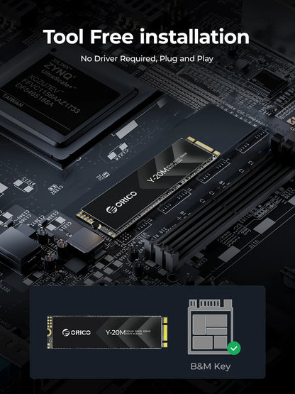 Portable 2TB M.2 NGFF SSD for Laptop Desktop
