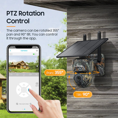 5MP Solar Security Camera WiFi Outdoor PIR Night Vision