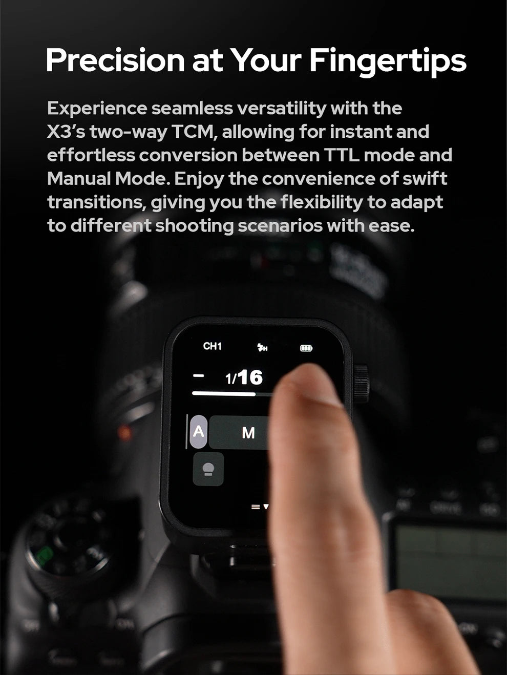 Fujifilm Wireless TTL Flash Trigger 2.4G Portable