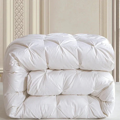 Luxury White Goose Down Cotton Winter Quilt