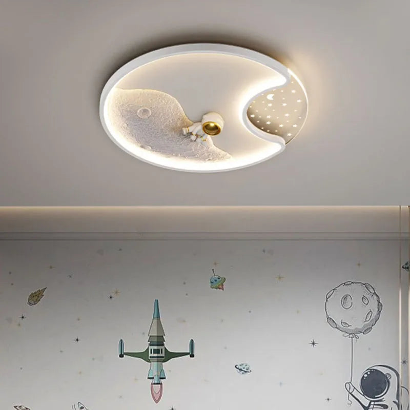 50cm Contemporary Astronaut LED Ceiling Light White