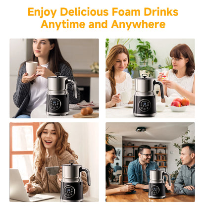 7in1 Electric Milk Frother Steamer Hot Cold Foam Maker