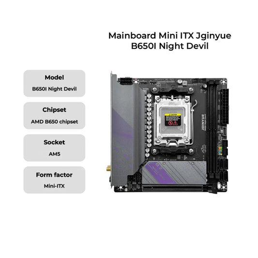 B650i AM5 Gaming Motherboard with Dual Channel DDR5 Support