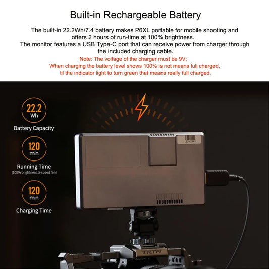 6 Inch 4K Camera Field Monitor 1200nit High Brightness