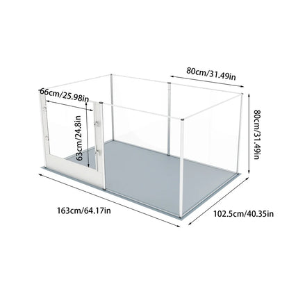 Indoor Dog Enclosure 163x102.5x80cm Acrylic Fence