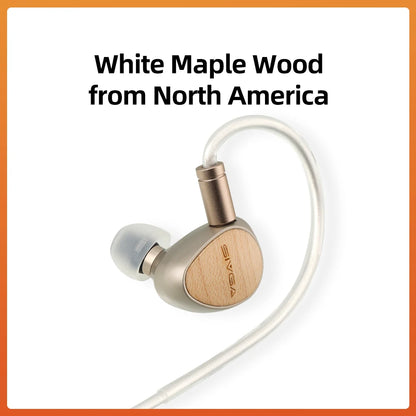 10mm Beryllium Driver Wooden Wired Earbuds