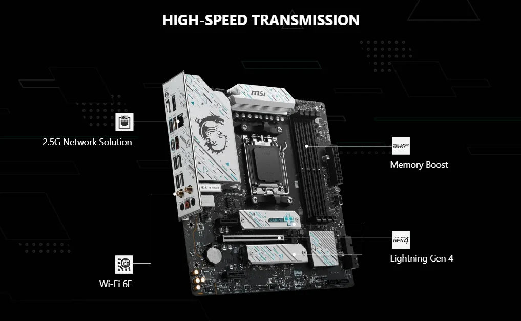 B650M Gaming Plus WiFi AM5 DDR5 Motherboard