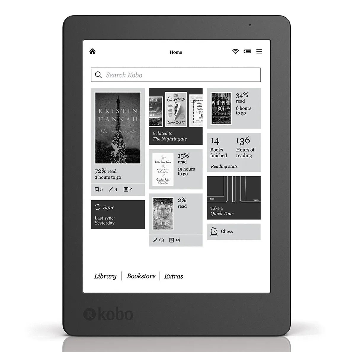 Portable eBook Reader 16GB E-Ink Front Light Set