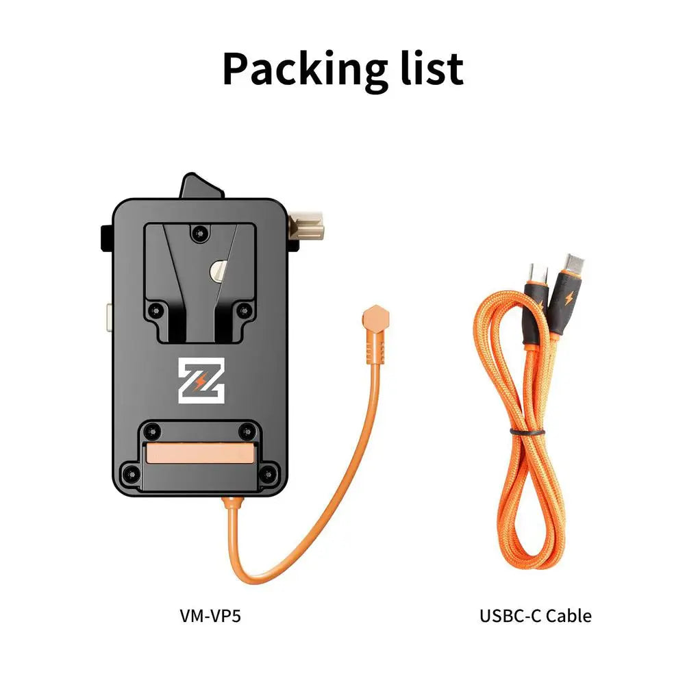 V-Mount Battery Plate Hot Swap USB-C PD D-Tap FX6
