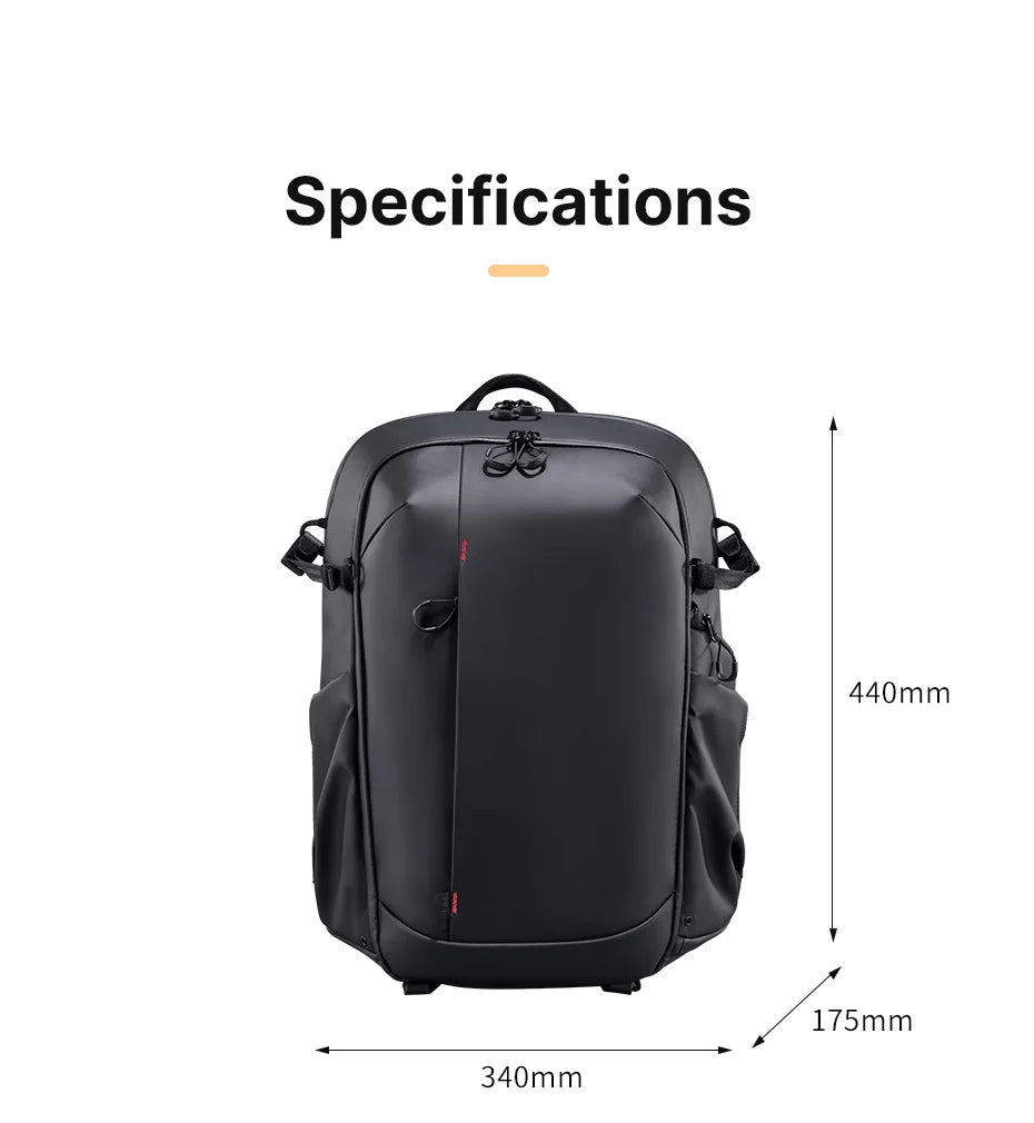 Large Capacity Photography Travel Backpack 22L Waterproof