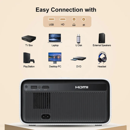 Portable Full HD Smart WiFi Home Theatre Projector