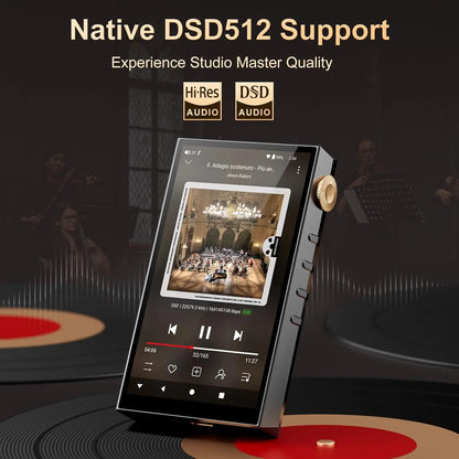 Portable HiFi Music Player Dual ESS DAC 4.4mm Balanced