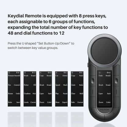 Bluetooth Keydial Remote with Dual Dials and OLED Display