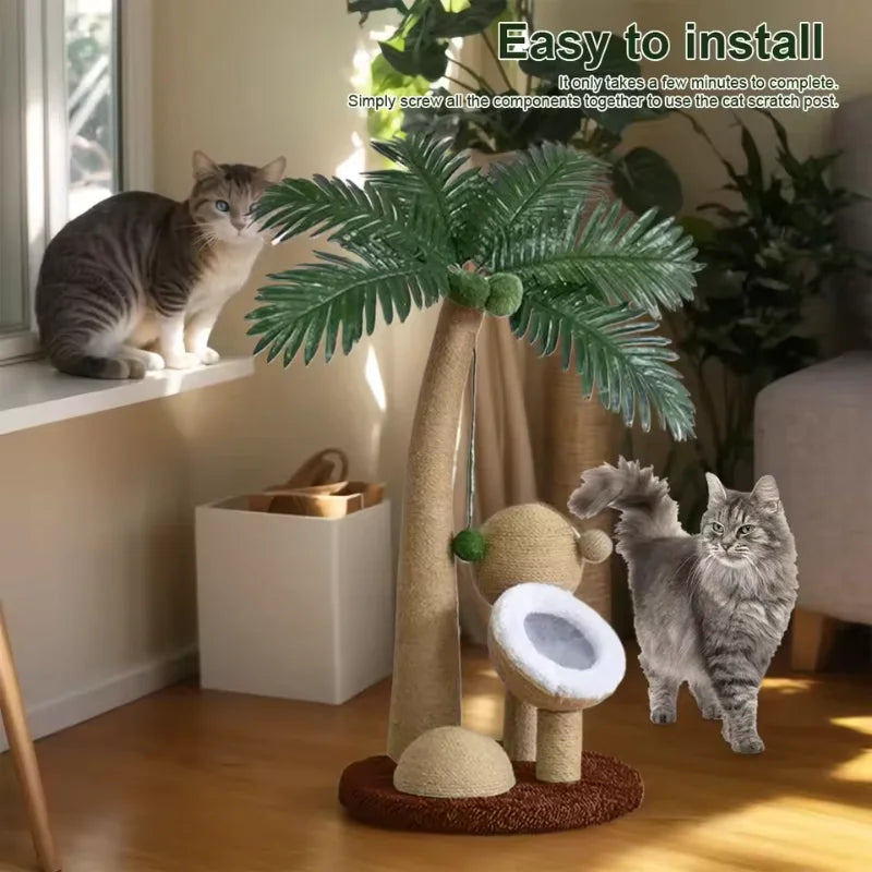 Small Medium Cat Claw Scratcher Tree Pole
