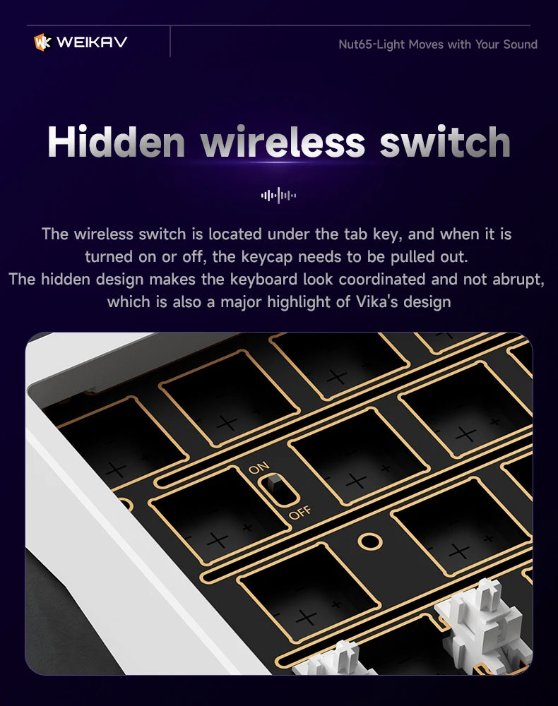 Tri-Mode 65% Gasket Mount Mechanical Keyboard