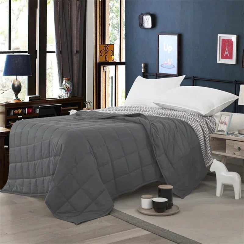 Soft Cotton 4.5kg Weighted Blanket for Stress Relief