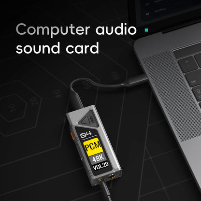 High Resolution USB DAC Headphone Amplifier Black
