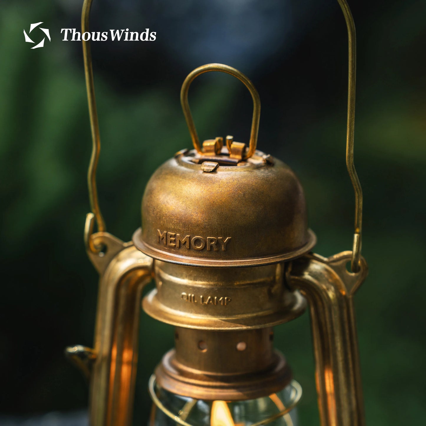 Retro Style Mini Camping Lantern with Adjustable Glow