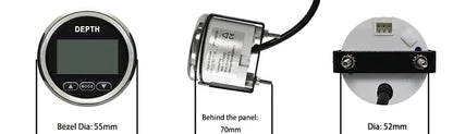 BS Digital Depth Gauge with Transducer for Yachts